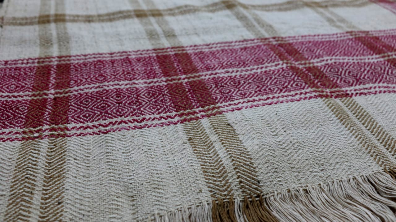 Khaaki handwoven/handspun Cotton Khes