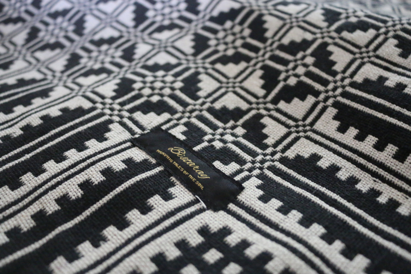 Black & White Cotton Majnu Khes