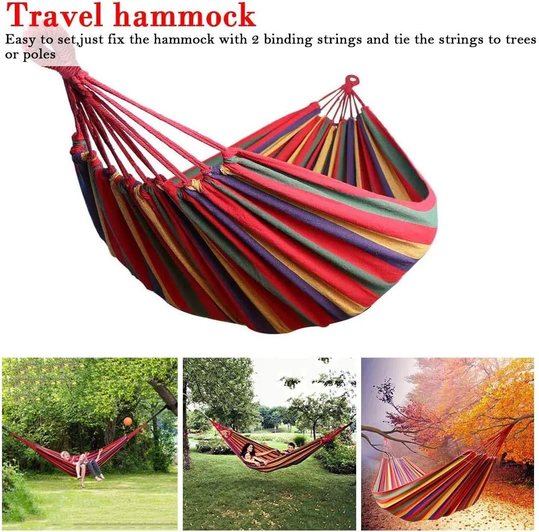 Outdoor Portable Hammock Swing Rope Chair for Garden Patio or Camping