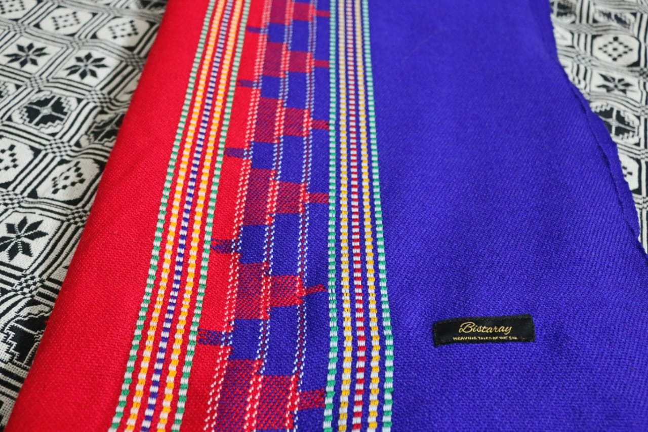 Red & Blue Woollen Khes