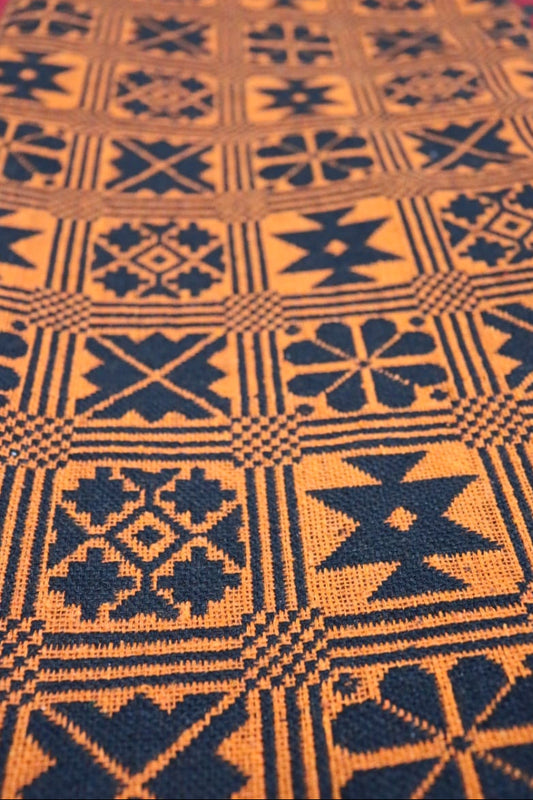 Tangerine & Blue Majnu Khes