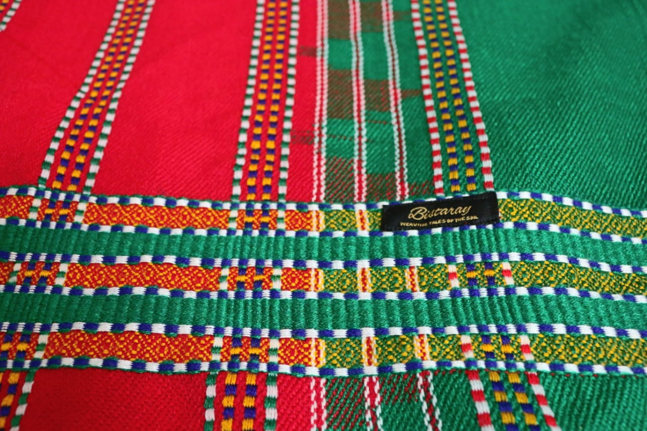 Red & Green Woollen Khes