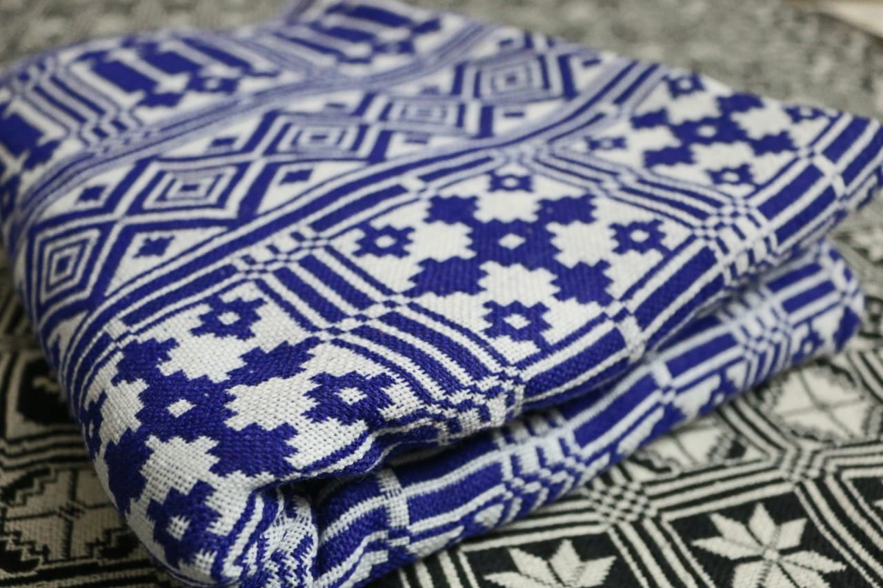 Blue & White Chandni Khes