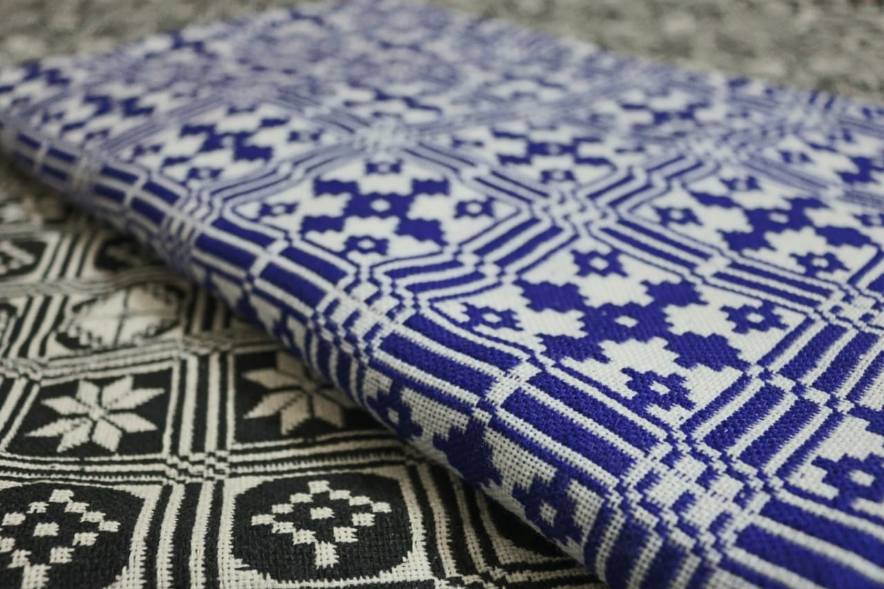 Blue & White Chandni Khes