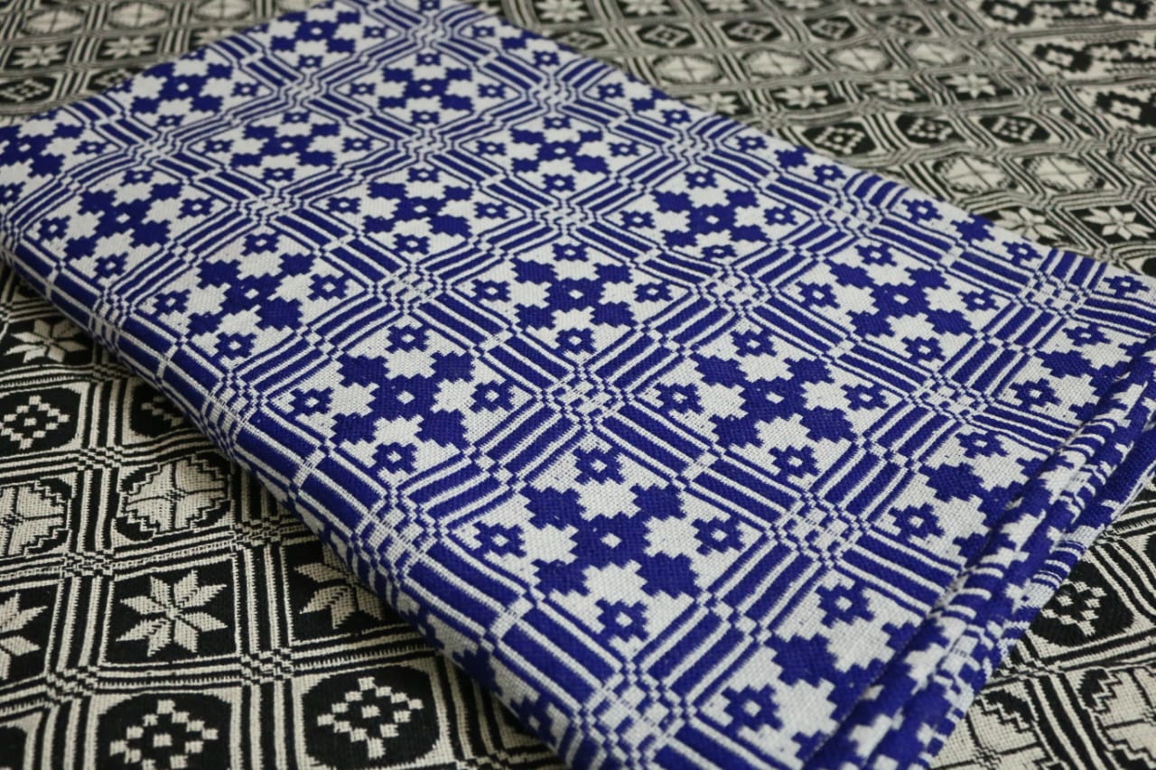 Blue & White Chandni Khes