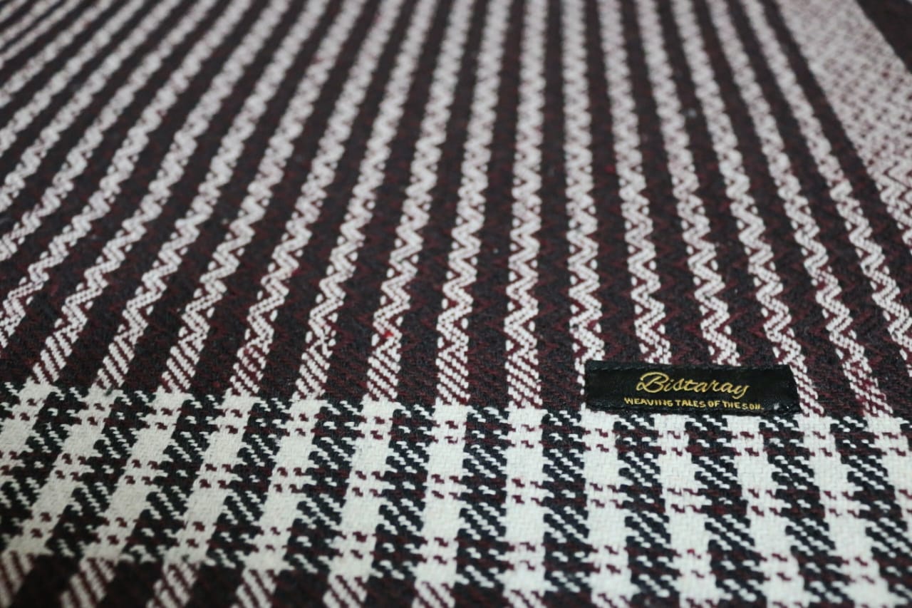 Maroon Handmade Woollen Khes