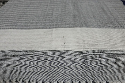 Grey Herringbone Cotton khes