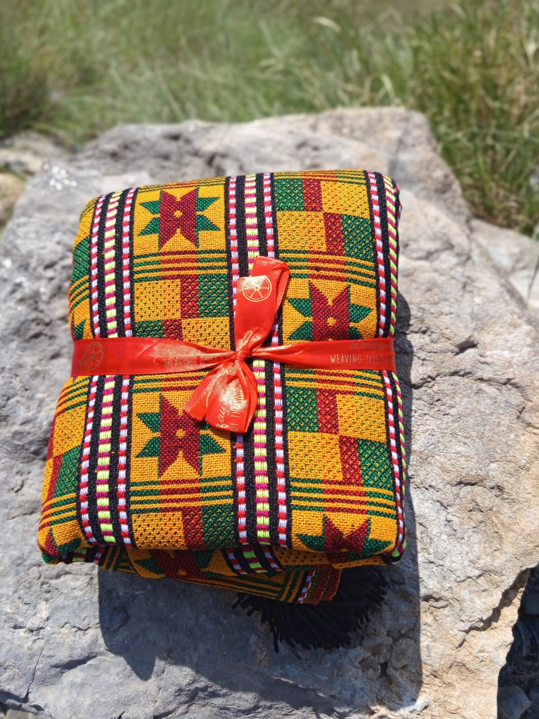 Yellow & Green Woollen Khes