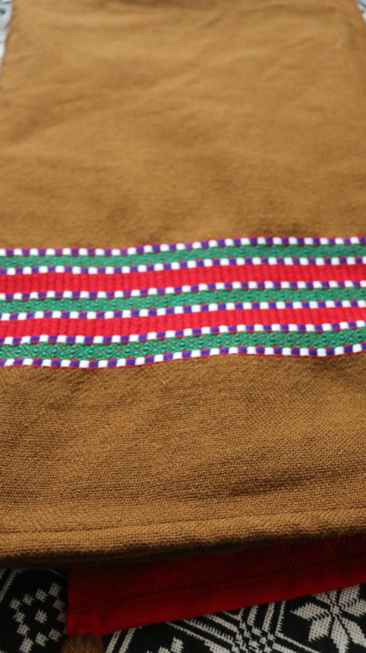 Brown & Red Woollen Khes