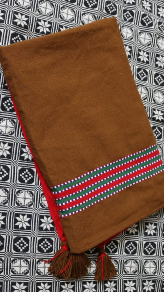 Brown & Red Woollen Khes