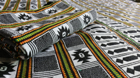 Black & White Woollen Khes - Double Bed Size