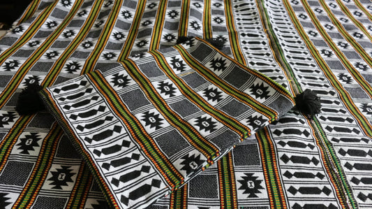 Black & White Woollen Pillow Cover