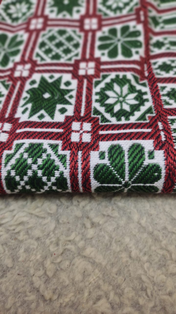 Green & White Shamama Khes