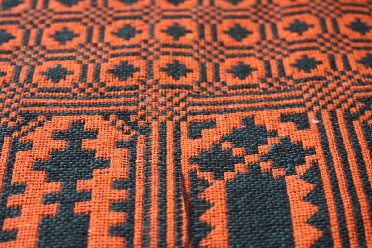 Tangerine & Green Majnu Khes
