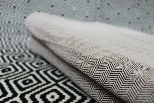 Maroon Herringbone Cotton Khes