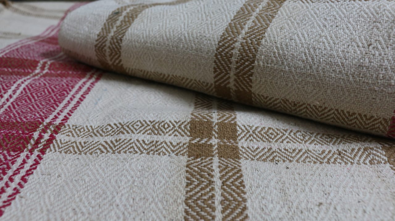 Khaaki handwoven/handspun Cotton Khes