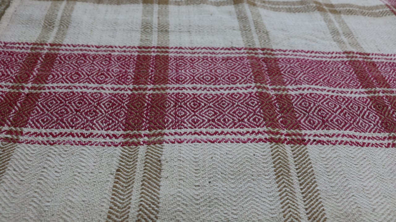 Khaaki handwoven/handspun Cotton Khes