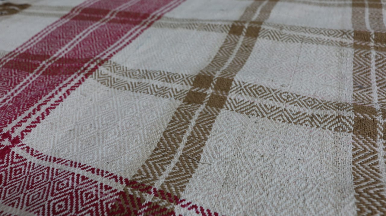 Khaaki handwoven/handspun Cotton Khes