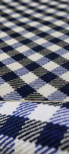Blue & White Check Cotton Khes