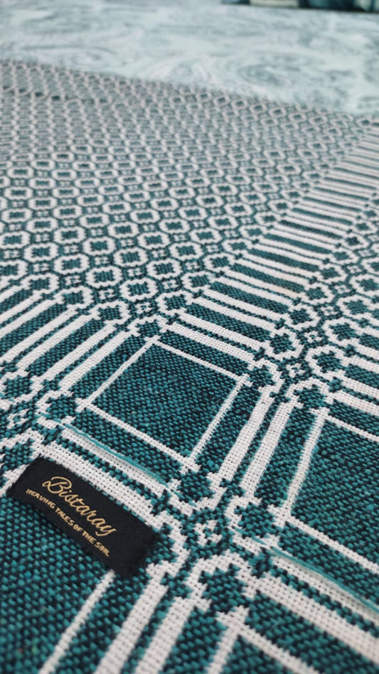 Teal Cotton Majnu Khais