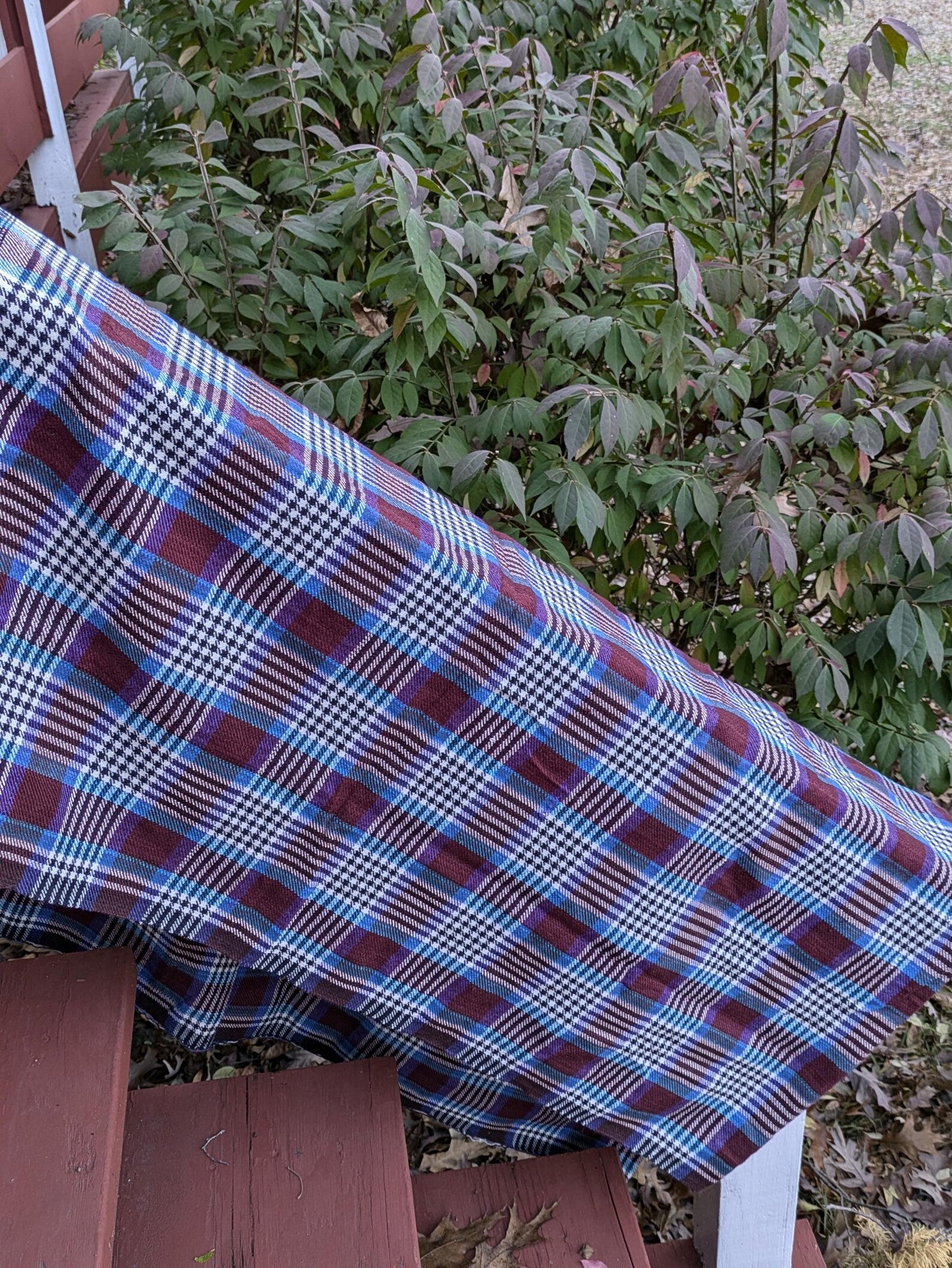Blue & Brown lightweight Woollen Khes