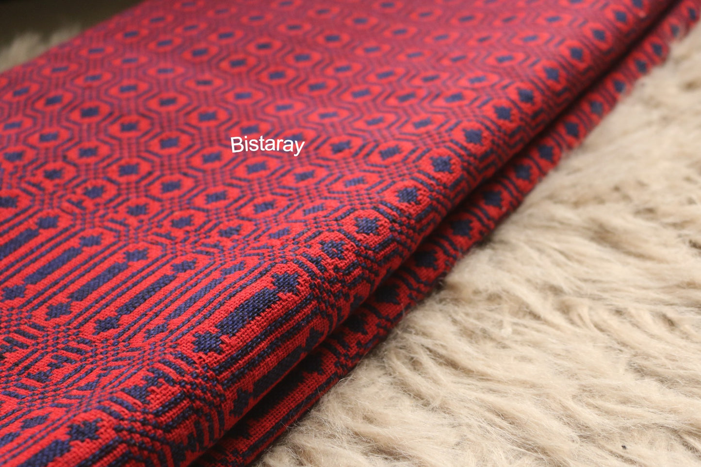 Red & Navy Blue Majnu Khes