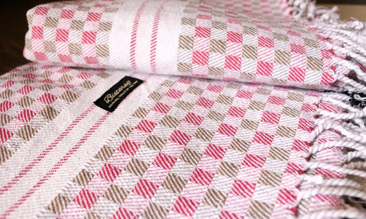 Pink Cotton Chequered Pattern