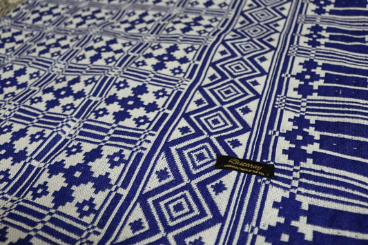 Blue & White Chandni Khes