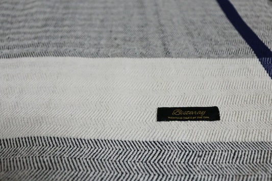 Grey Herringbone Cotton khes