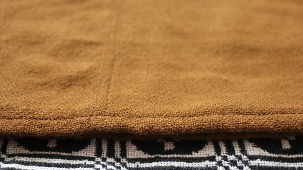 Brown & Red Woollen Khes