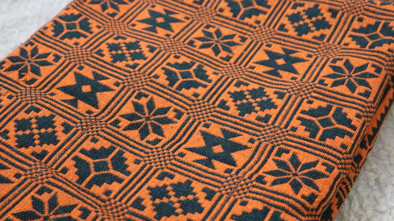Tangerine & Green Majnu Khes