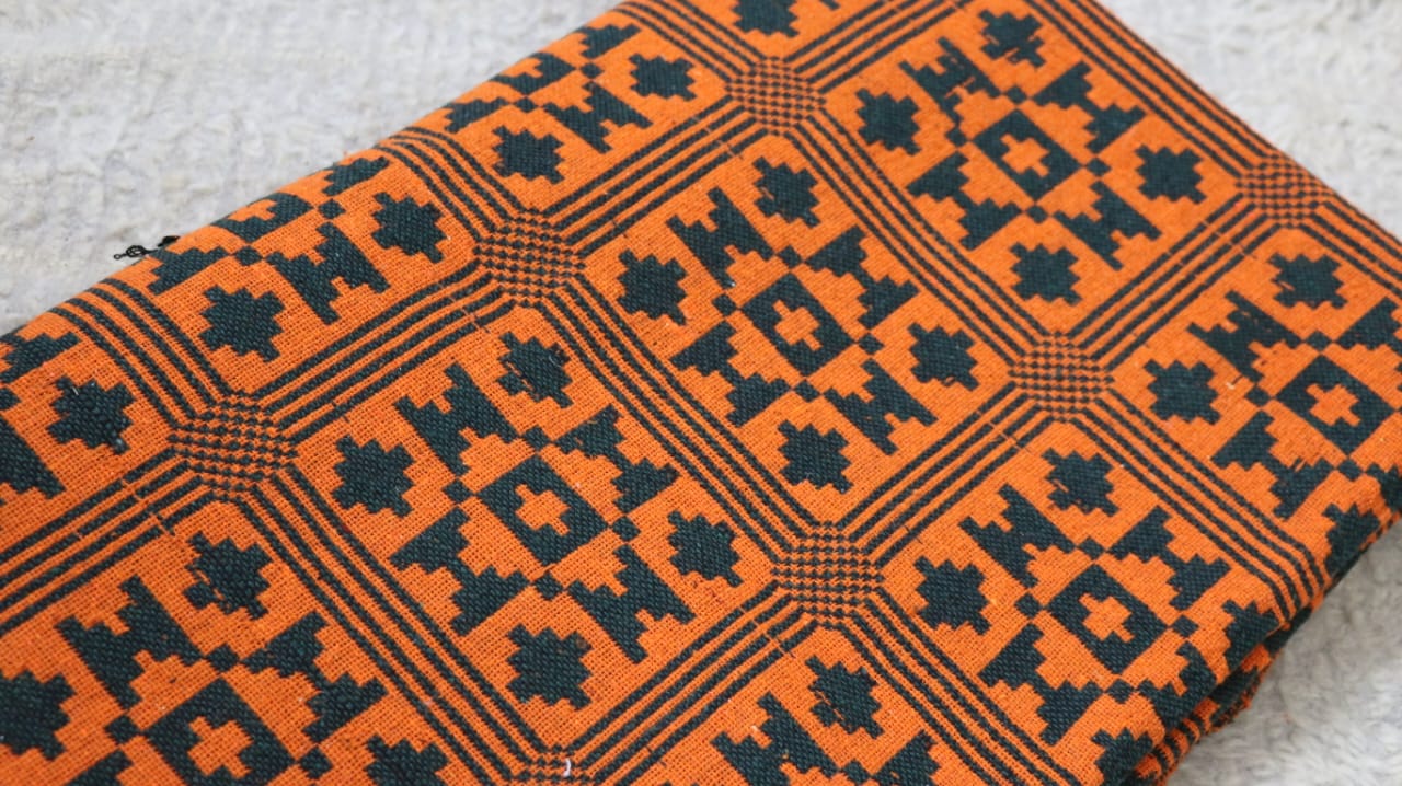 Tangerine & Green Majnu Khes