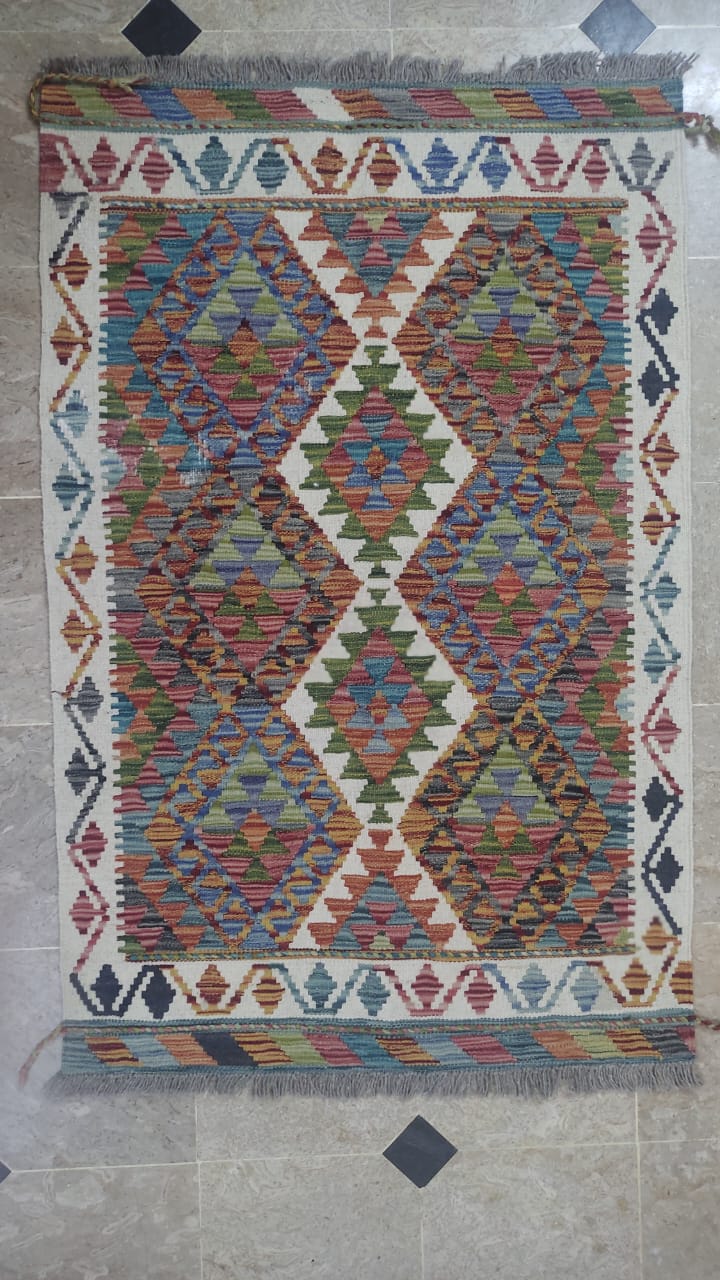 White Handwoven Kilims