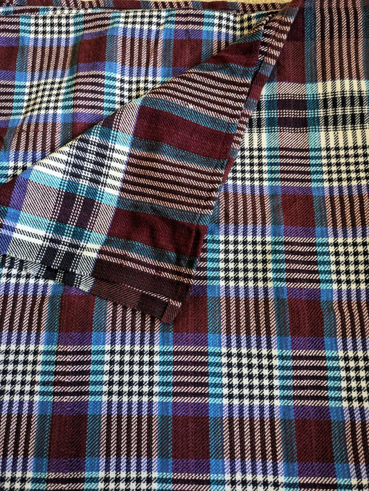 Blue & Brown lightweight Woollen  Khes