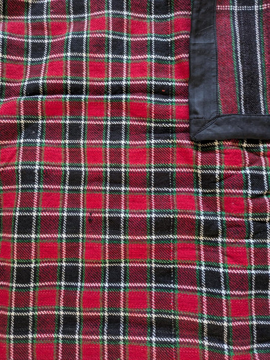 Red & Black Check Woollen Khes
