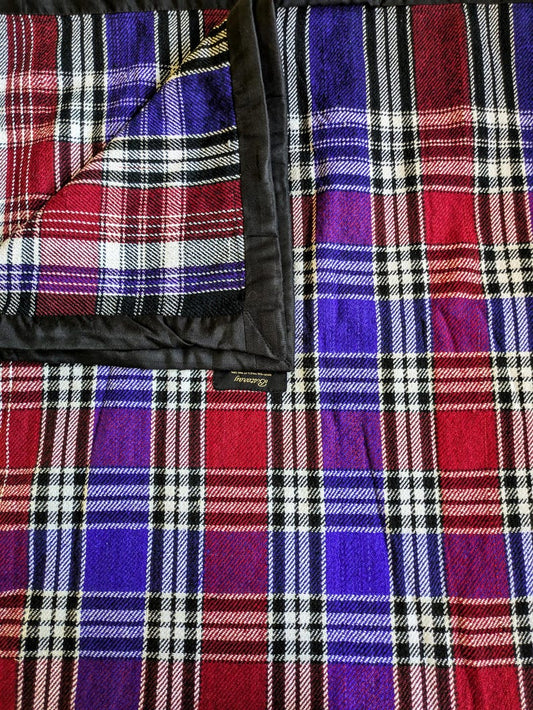 Blue & Red Lightweight Woollen Khes